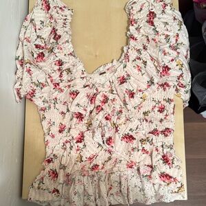 Free people Floral Ruffle Women's Top